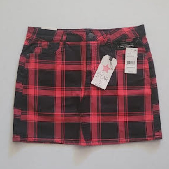 NWT Vanilla Star plaid mini skirt - juniors sz 9 - Picture 3 of 7